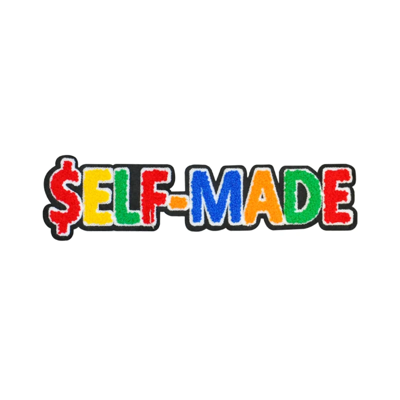 

2021 new Factory Sale Chenille Letter Patch Embroidery Patches, Custom color