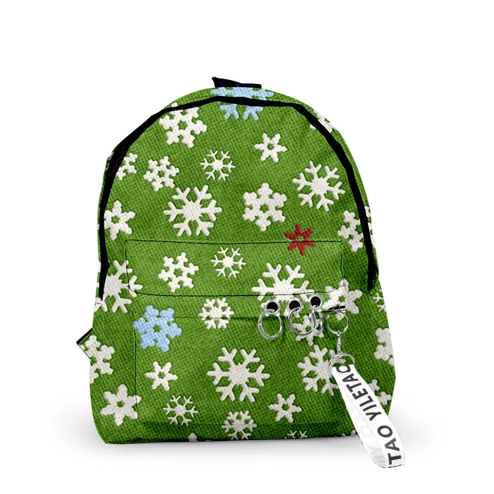 

2021 Cute Cartoon Printed Lightweight School Bookbag Christmas Kids Bags for Travel with Water-resistant Backpack girl or boys