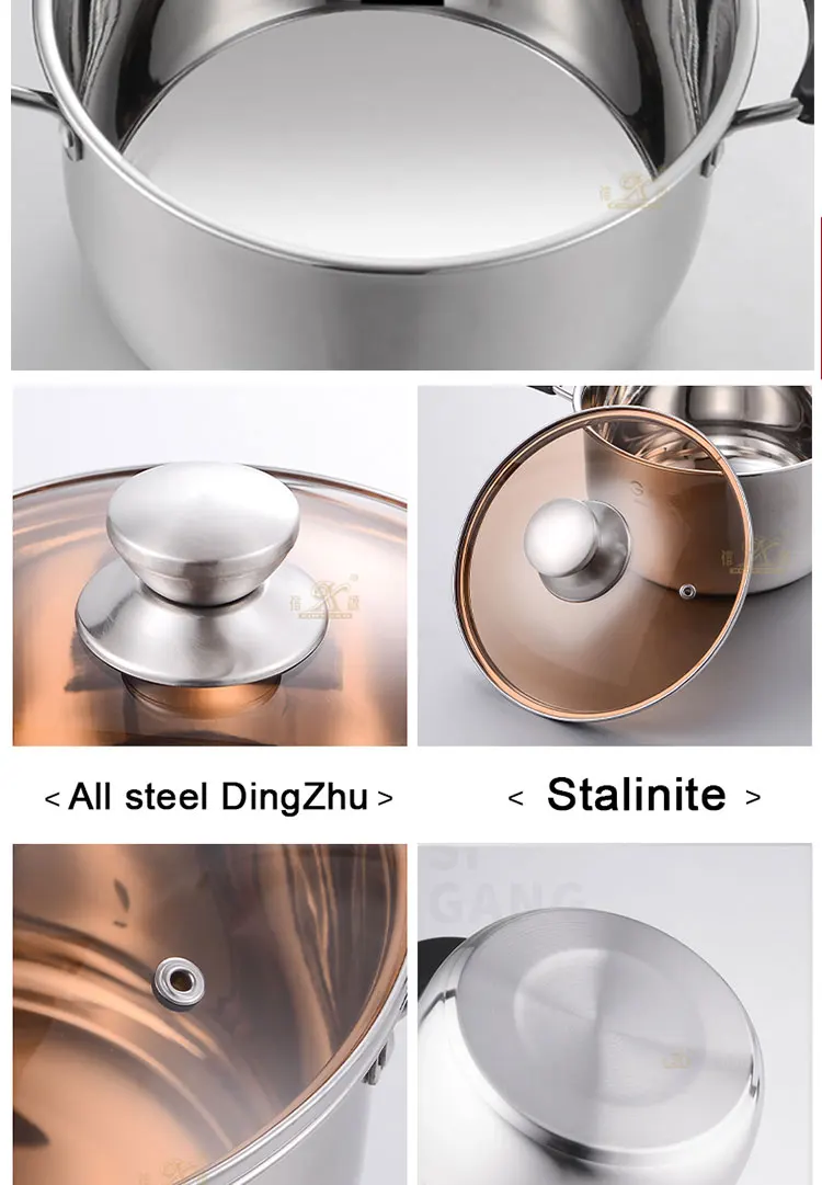 Hot sale professional kitchen stock pot kitchenware set stainless steel soup pot