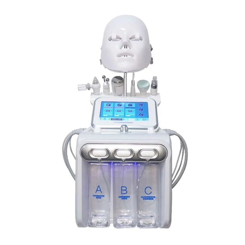 

multifunctional 7 in 1 Oxygen spray peeling BIO face lift H2 O2 hydrogen beauty W05X Facial Beauty Equipment