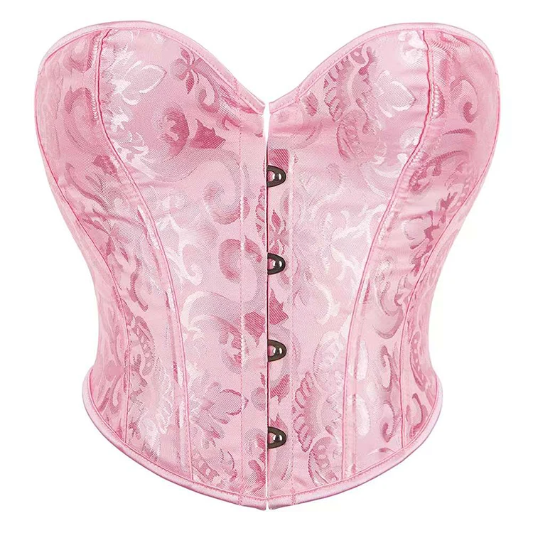New Stylish Short Torso Waist Trainer Corset Bustier Crop Tank Top Corselet Pink White Green Red Beige Korset