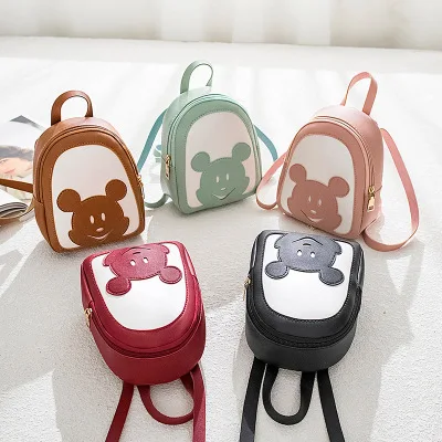 

FLB036 2020 popular wholesale pu leather kids japan style animal backpack, Red, black, pink, green, brown