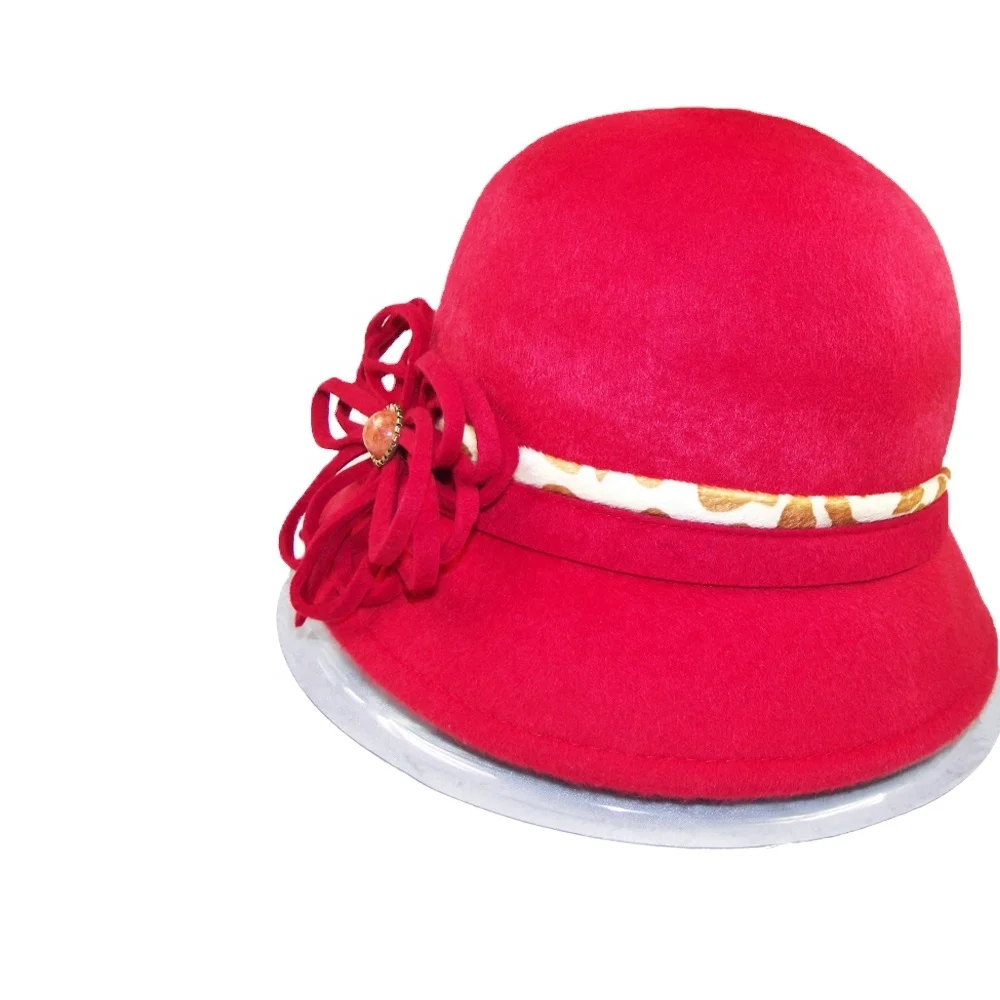 

women funny colorful bucket hat&caps as cheap, Red