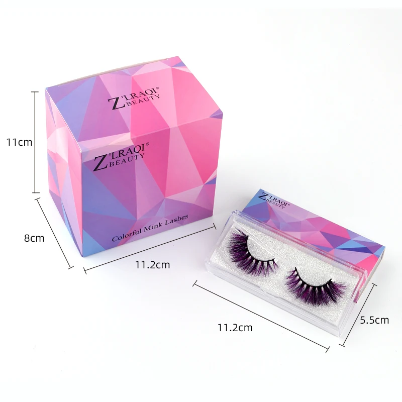 

Mix eye lash strips with different 20mm colorfull colored and regular lashes, Colors