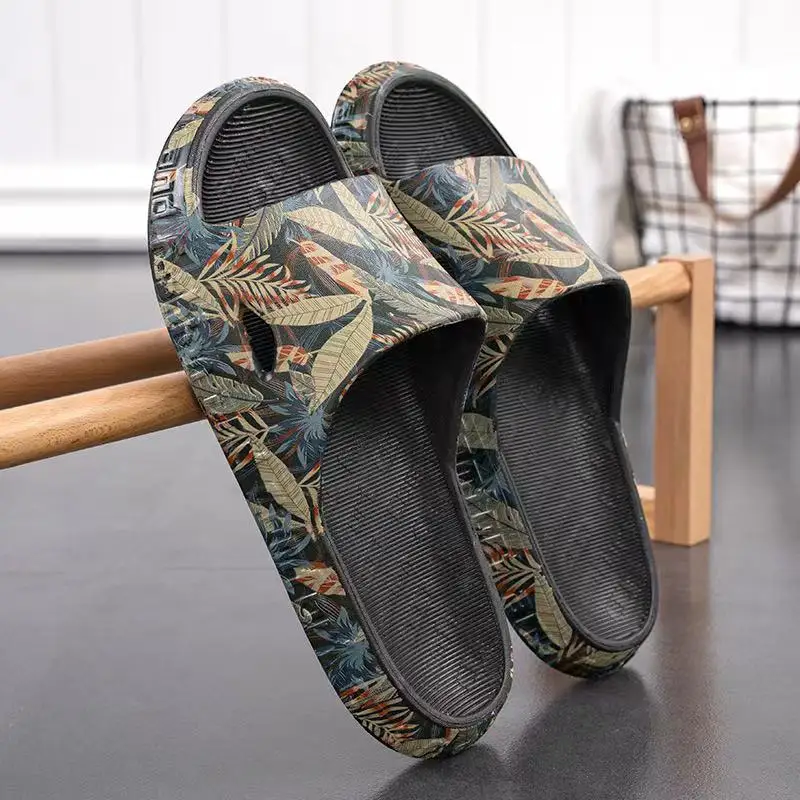 

Wholesale new style men's EVA slides fashion beach slide for men Homewear anti-slip sandals and slippers