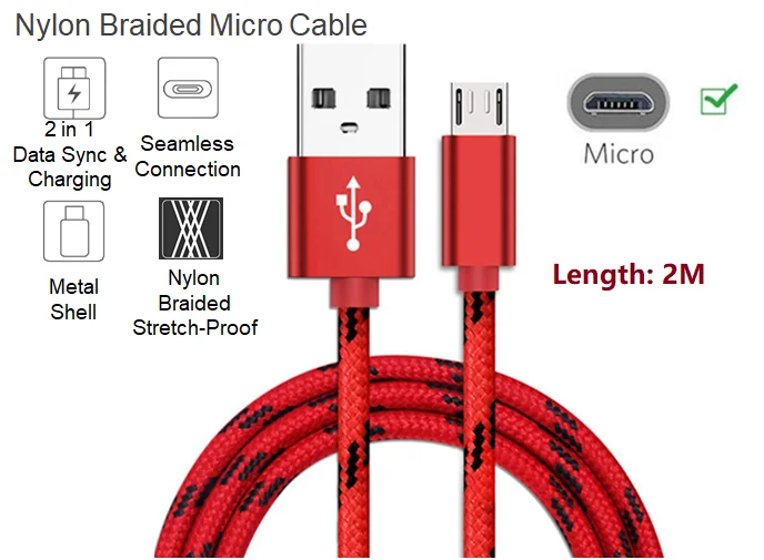 Câble Micro Usb Pour Recharge Rapide Et Transfert De Données Câble Micro Usb Pour Recharge Rapide Et Transfert De Données