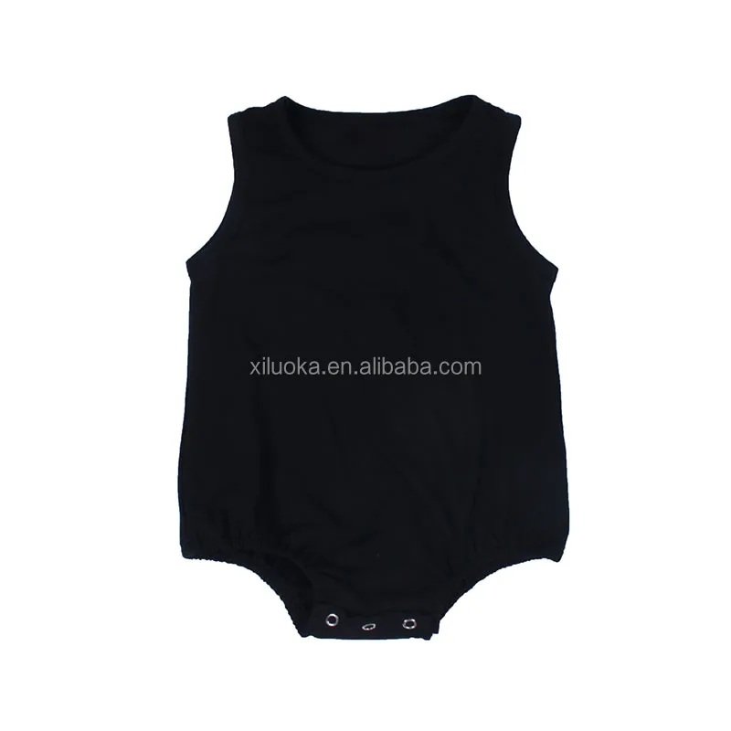 

Newest Design Infant Cotton Clothes Black Color Summer Baby Bubble Romper, Picture