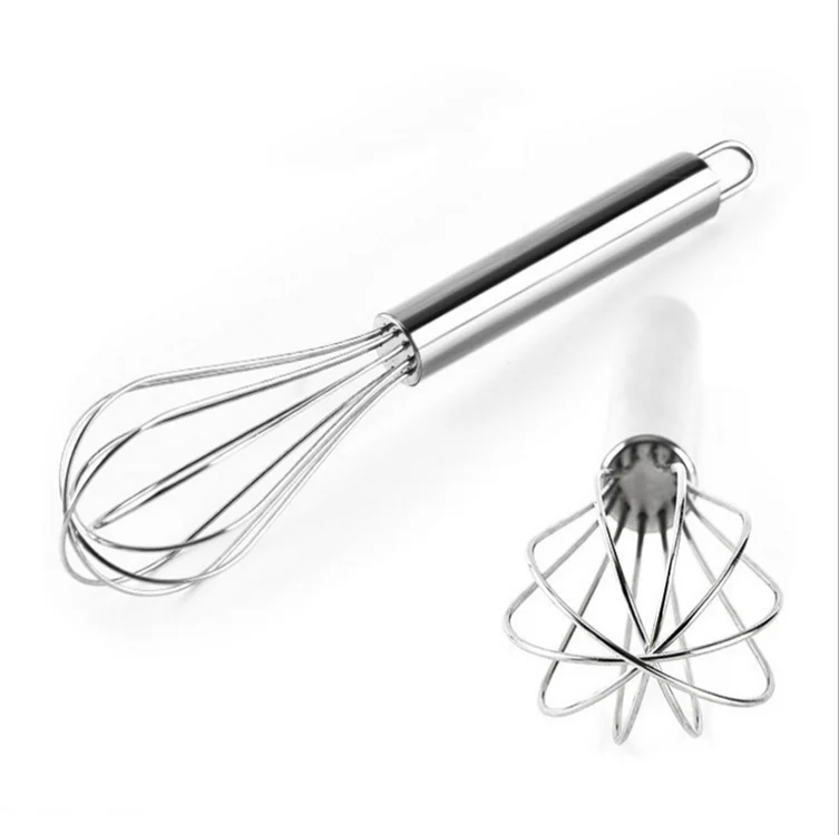 

Stainless steel manual creative kitchen cooking gadgets baking tools Spring handle egg beater