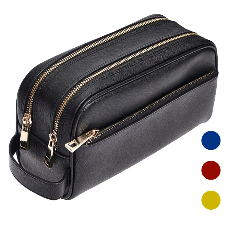 

2021 new design OEM men black waterproof portable makeup bag travel toiletry cosmetic bags, Customized color