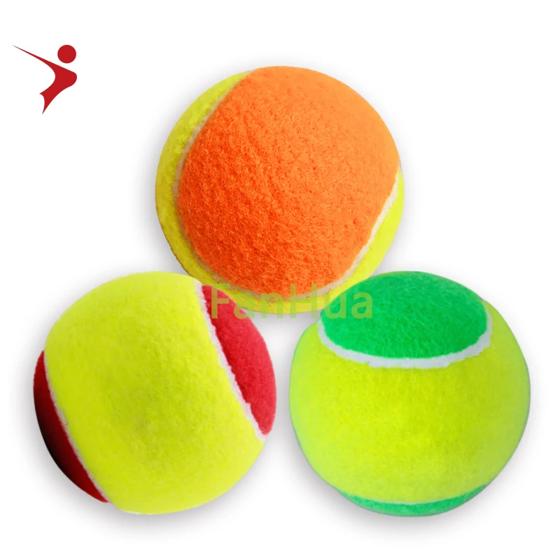 

Professional ITF Stage 2 beach tennis ball orange soft tennis ball low Pressurized children/kids training tennis ball OEM, Custom