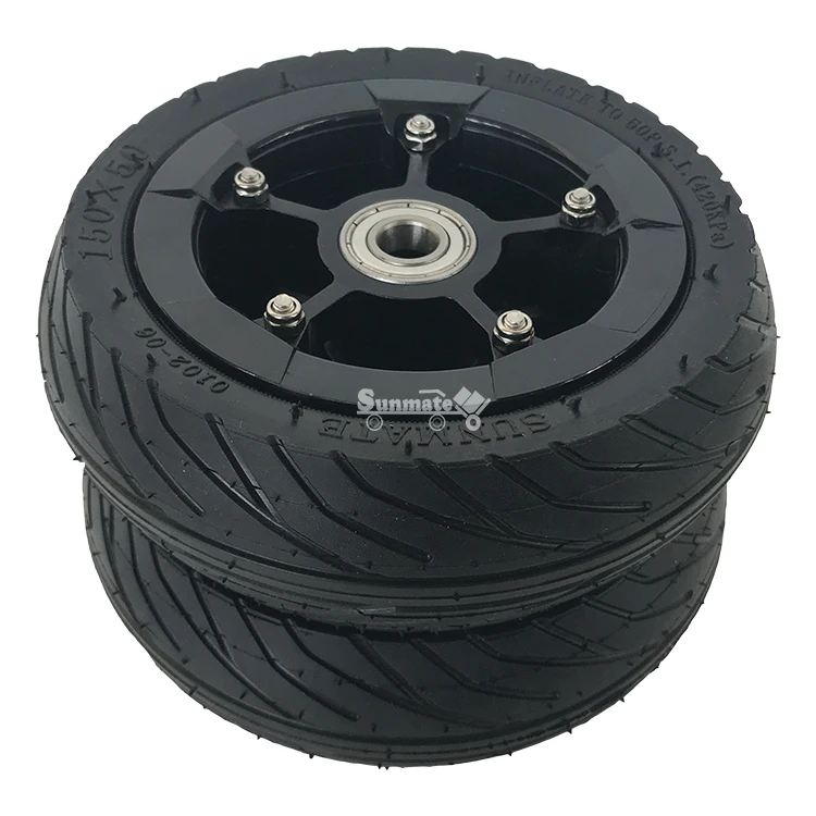 

Durable  Rubber Electric Skateboard Scooter Pneumatic Wheel, Extensive