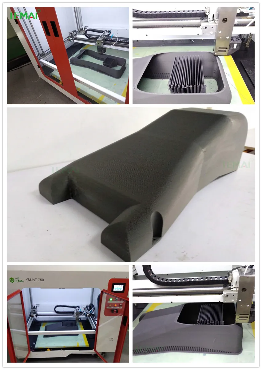 Large Format 3D Printer 1000x1000x1000 Mm Industrial 3d Printer , professional FDM 3 D machine 1m