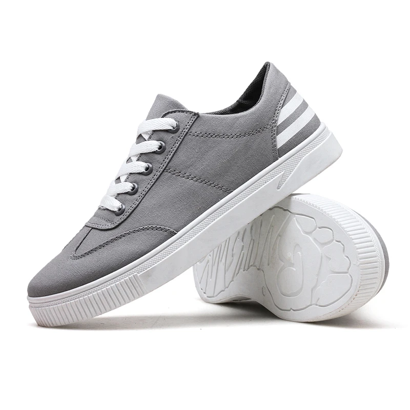 

Fashionable New Trendy Men's Casual Shoes Rubber Sole Canvas Sneakers Popular Lace-Up