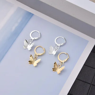 

2021 Fashion gold wholesale butterfly earring for women