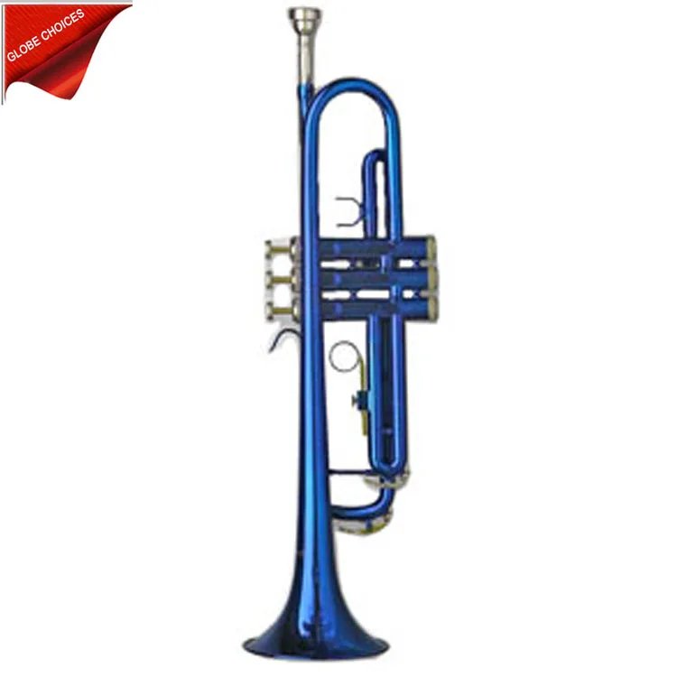 

CHEAP TRUMPET Bb key OEM BLUE TRUMPET OEM, Colorful