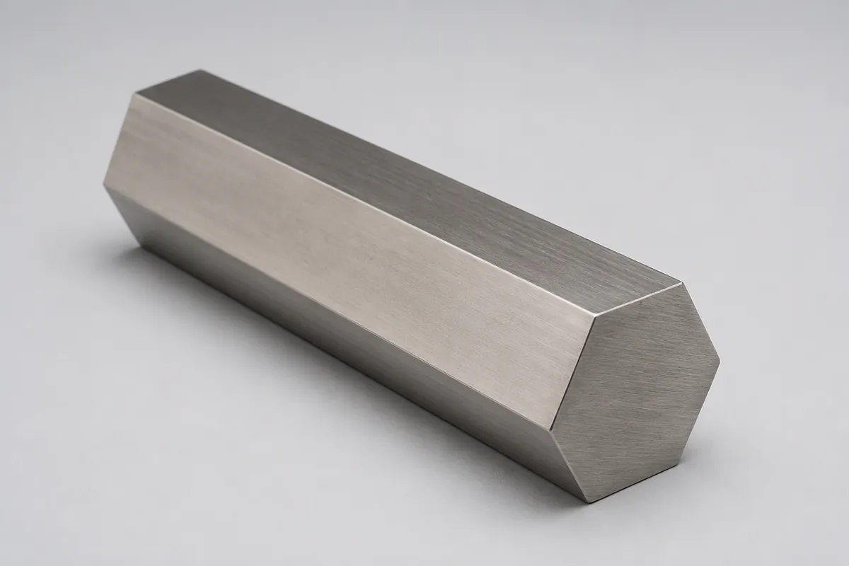 Titanium Hexagonal Bar, grades Gr2 / Gr5