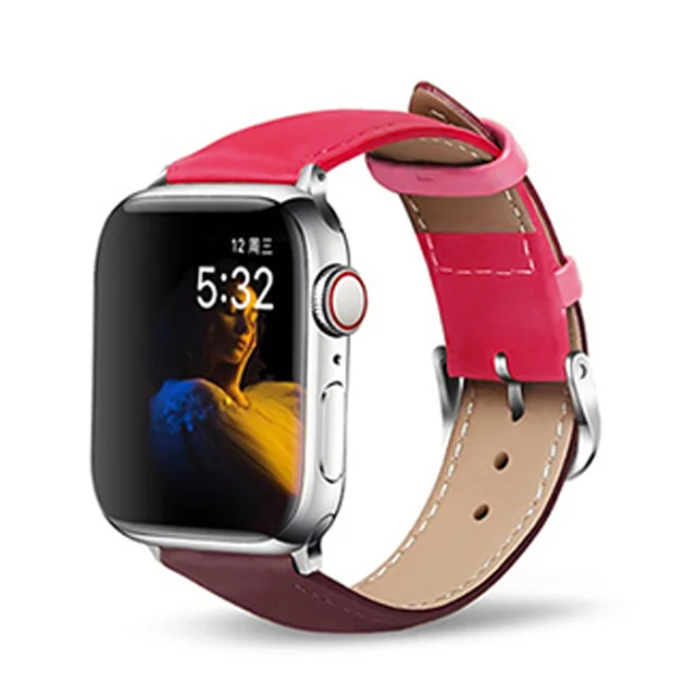 

Leather watch strap for Apple watch series 1 2 3 4 5 watch genuine leather band