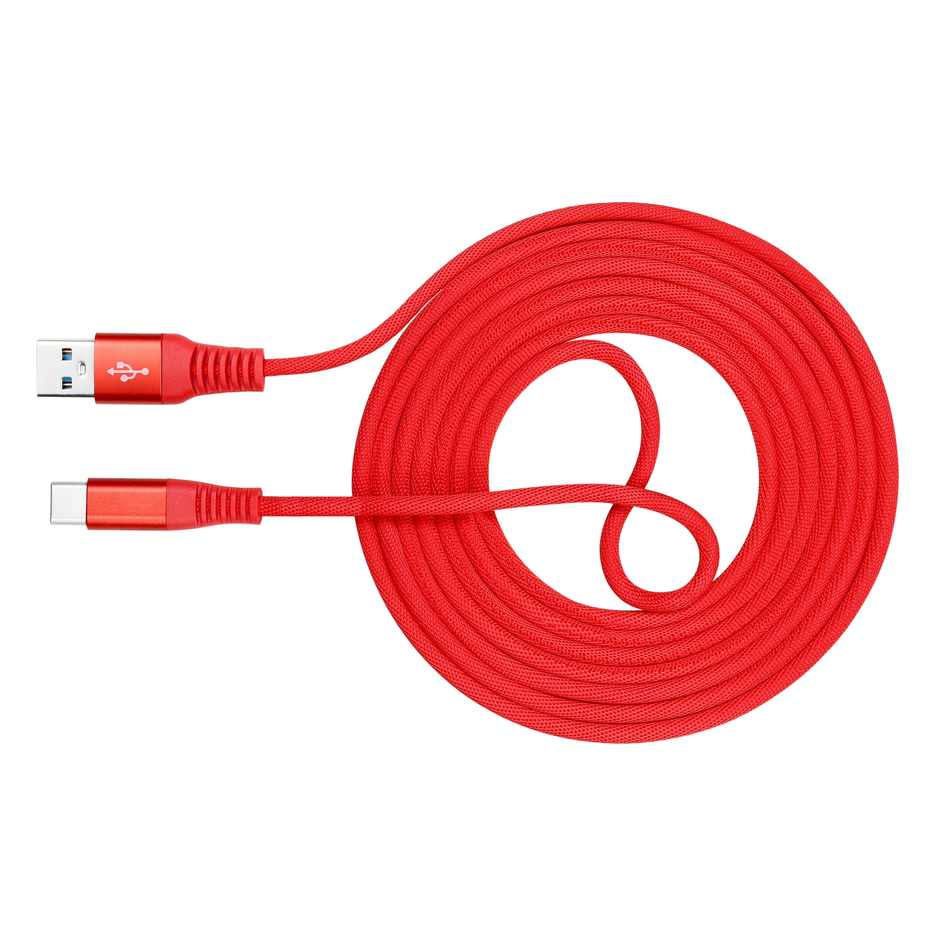 

2021 Best Seller Fabric Braided 2m Type C USB Fast Charging Cable For Huawei Xiaomi, Customised