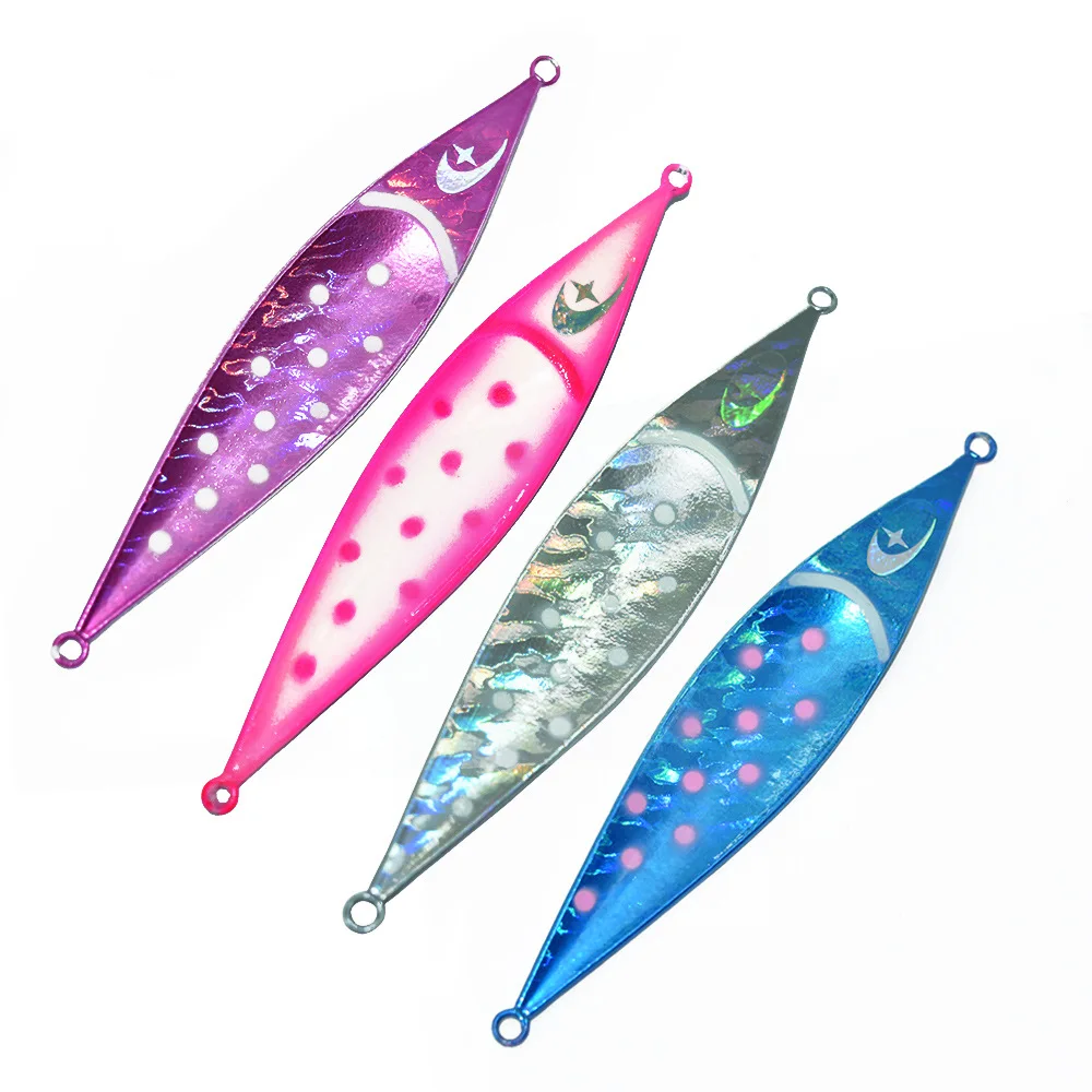 

HAWKLURE lure baits slow pitch lead jig 60g 80g 100g deep sea jigging lure fishing tackle, 4 colors