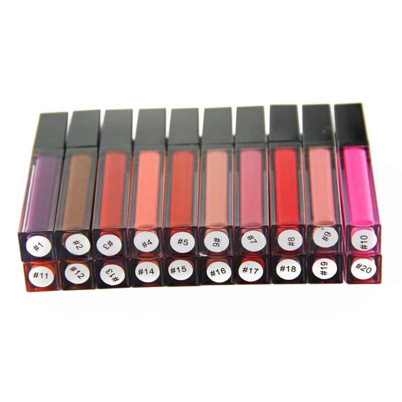 
Wholesale custom private label 44 colors matte lip gloss waterproof long lasting liquid lipstick lipgloss 