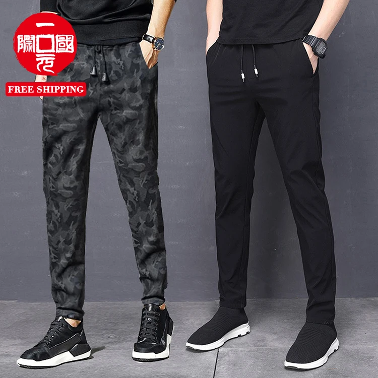 

2021 spring and autumn new men's casual tether waist camouflage sports pants