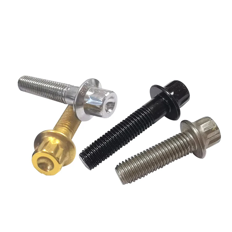 
Hardware custom zinc plated steel inch wabbler flange screws 