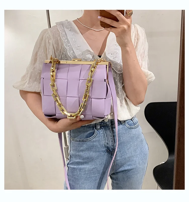 

2021 New Arrivals Chain weave Bags Famous Luxury Brands Soft Purse Handbags For Women, Women handbags