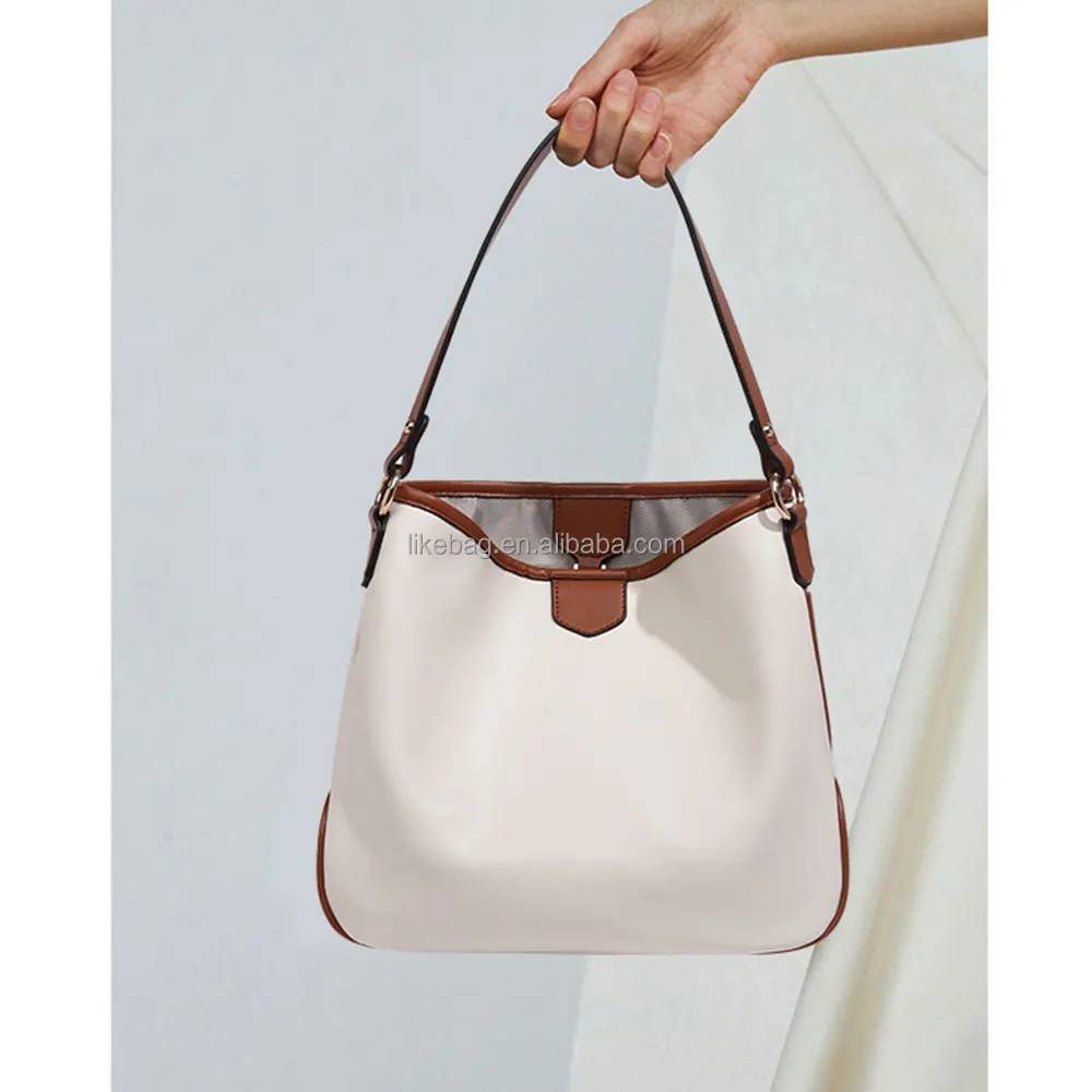 

LIKEBAG fashion niche light luxury soft leather tote bag ladies high-end Hand armpit large capacity bucket shoulder bag