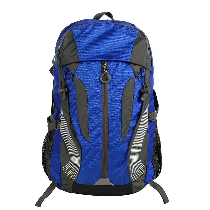 

Fashion Style Waterproof Nylon Gym Sport Bag Blue Large Capacity Travel Sport Hiking Backpack