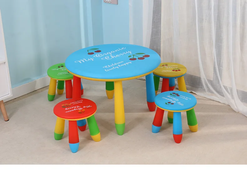 Feelkids Two-Toddler Kids' Furniture Set Plastic Desk and Chair for Kindergarten Study Playpens for Children factory