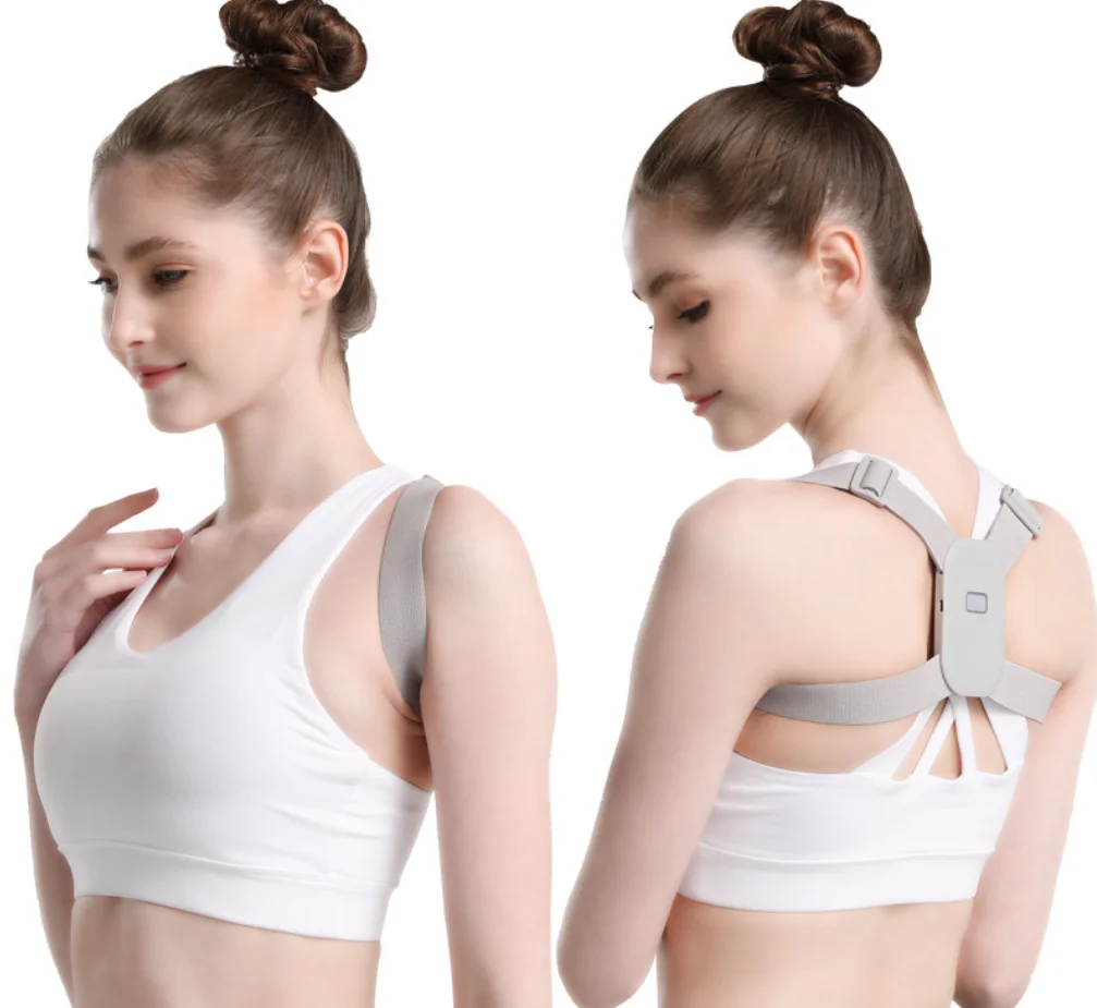 

Smart Wearable Posture Trainer Posture Correction Device Posture Corrector, Gray