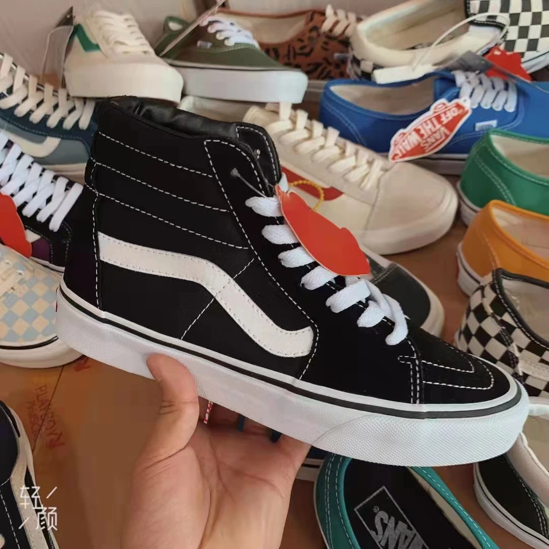 

Bulk Wholesale High Quality Original Branded Shoes Second Hand Used Canvas Shoes Stock, Multi-color