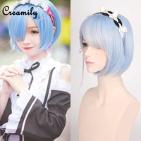 

Wholesale Synthetic Hair Rem cosplay wigs for girls,blue/pink wig Short Bob Synthetic Wigs