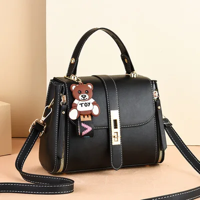 

Women'S New Fashion Casual Hit Color Handbag Western Style Shoulder Bag Popular Diagonal Small Square Bag