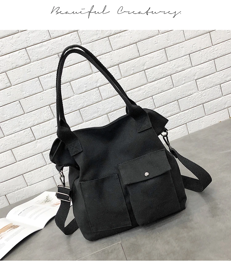 

2021 New arrive Stylish canvas linen tote bag Travel canvas zipper bag shopping canvas women bag, Customized color