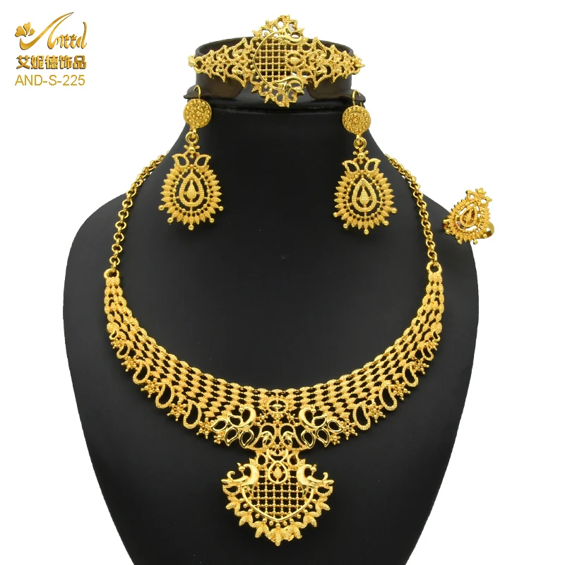 

Chinois Pas Cher Tour De Cou Breloque Fait Main Plaqu Or Dubai De L'Inde Acier Africain Femm Mariage Marocain Chainette Bijoux, 24k gold plated