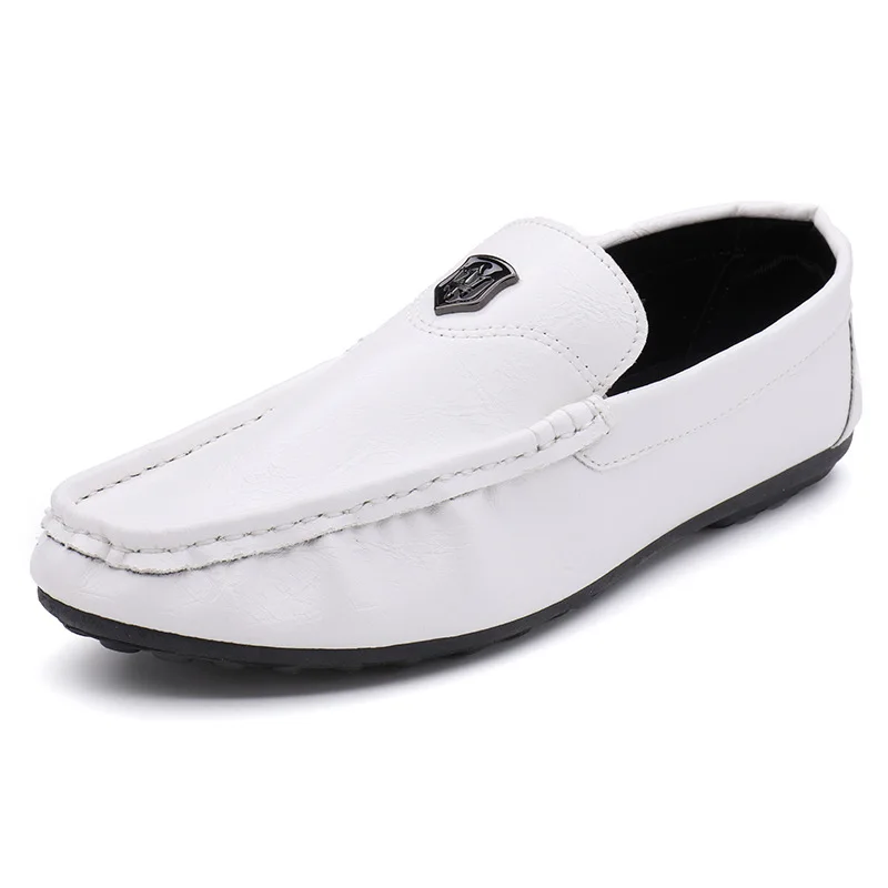 

2021 New Men Casual Shoes High Quality Men Loafers Moccasin Driving Shoes Fashion Dress Wedding Footwear, White