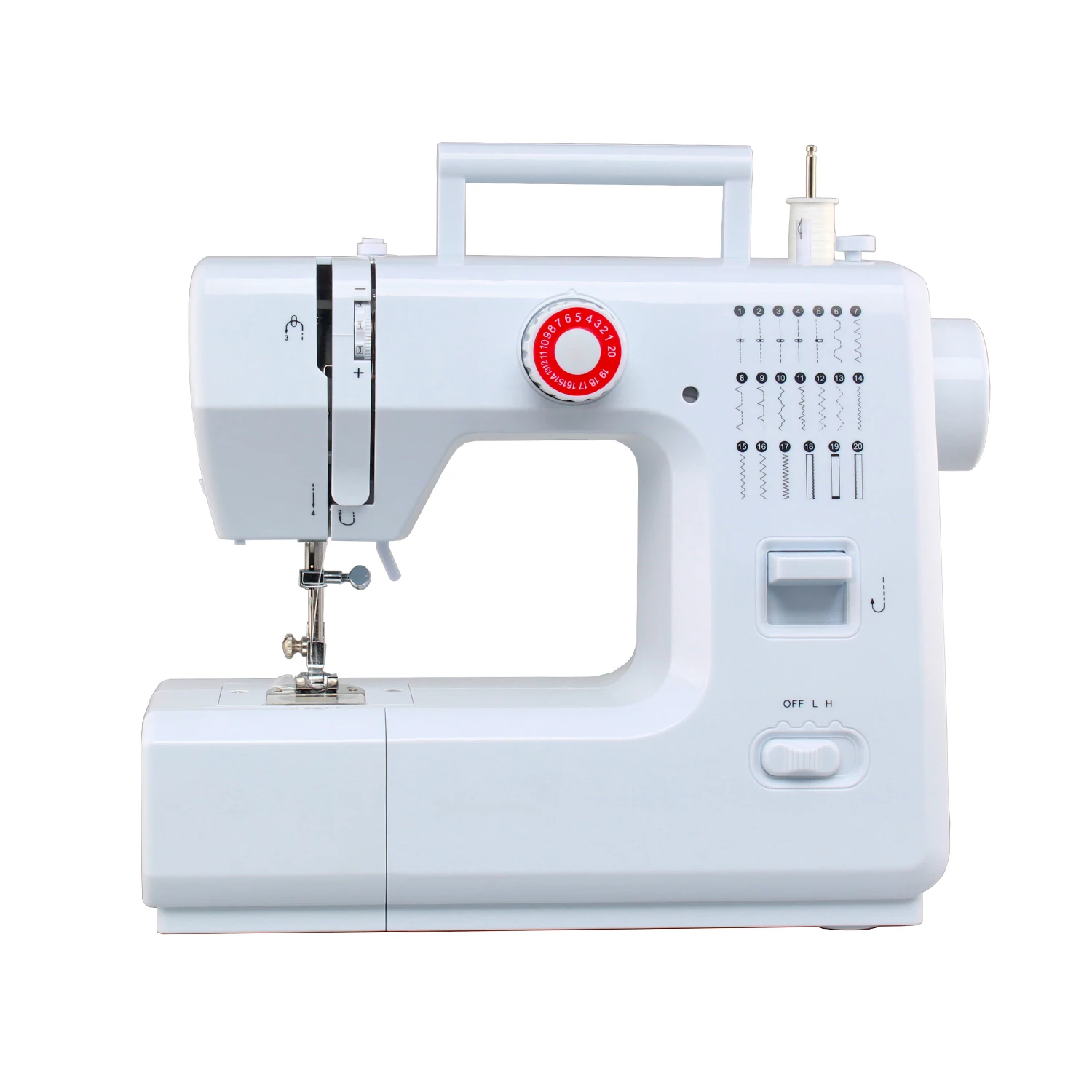 

Alibaba top 5 supplier sewing machine household VOF FHSM-618 20 stitches pattern Multifunctional Electric Sewing Machine