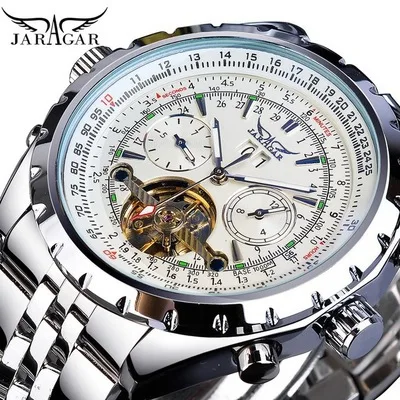 

jaragar Flywheel automatic mechanical watch men's watch men's mechanical watch