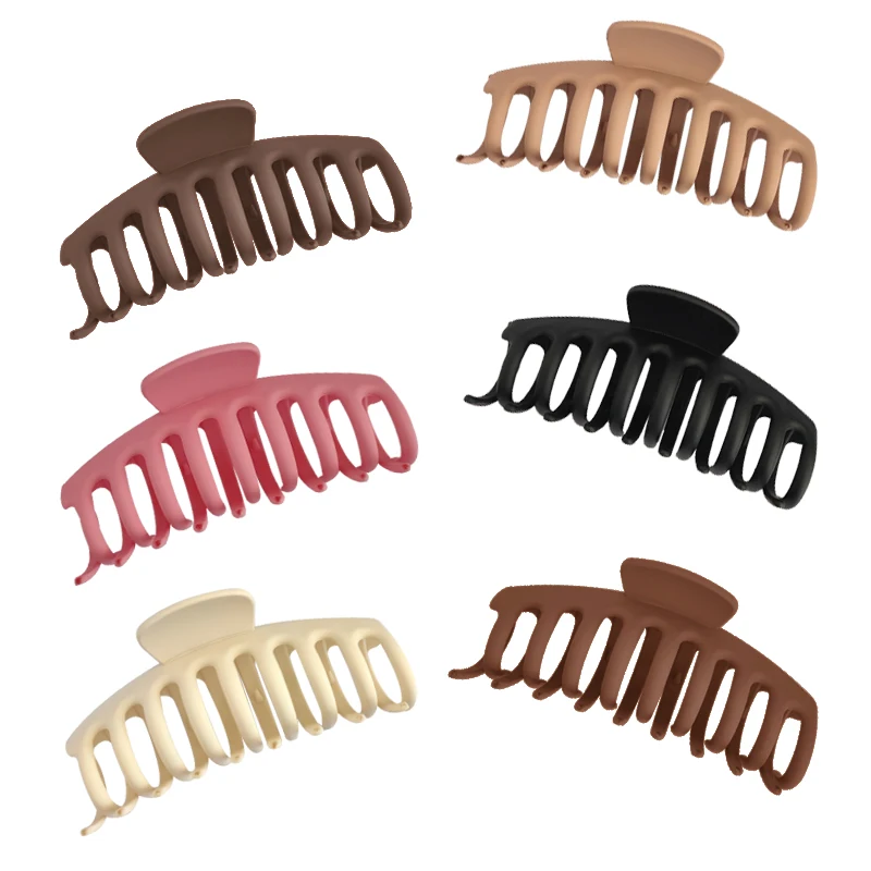 

11 cm new 6 colors claw hair clips big claw clips matte hair claws