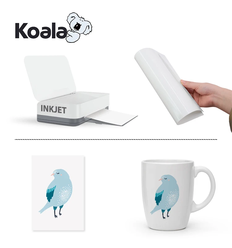 A4 Inkjet White Water Slide Decal Transfer Printing Paper For Glass