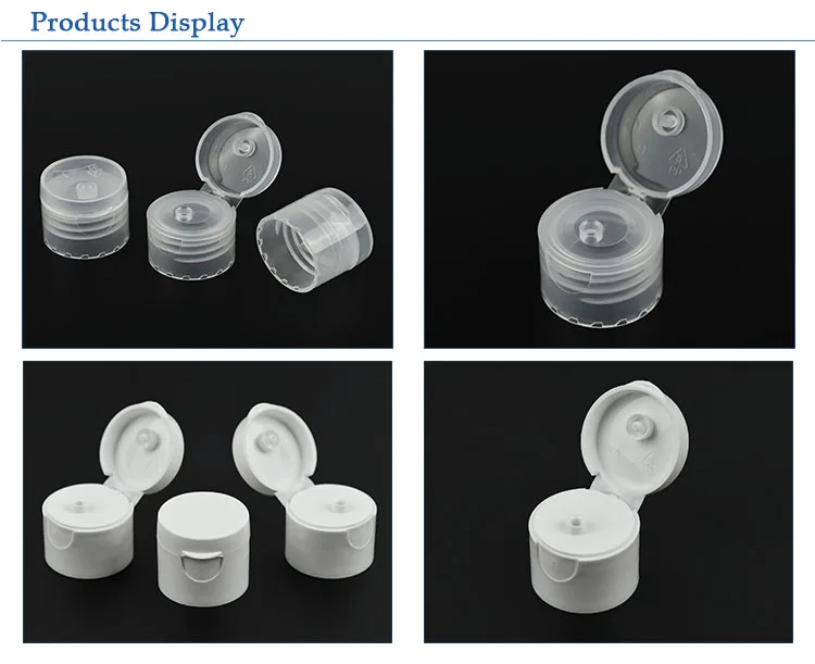 High Quality White Or Transparent Flip Top Bottle Cap For 60ml 100ml