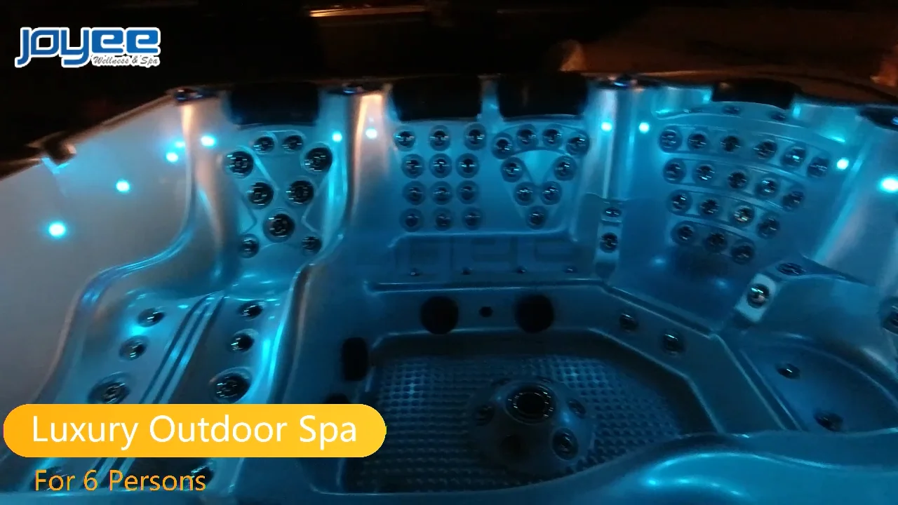 Joyee 6 Person Family Outdoor Hot Tub Garden Balcony Hot Springs Bath