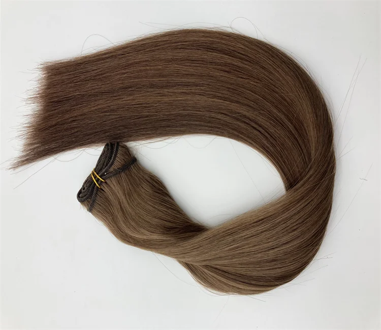 

Best Selling European Virgin Cuticle Remy Double Drawn Handtied Flat Weft Hair extensions