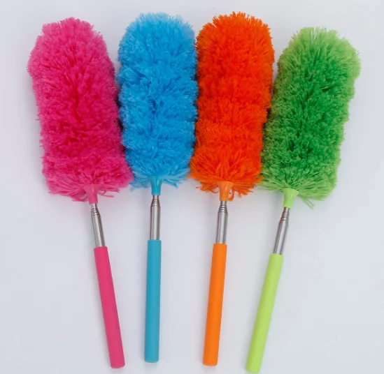 

Home Stretch Microfiber Cleaning Dust Dusters Brush Function fiber fluffy extendable feather duster, Customized