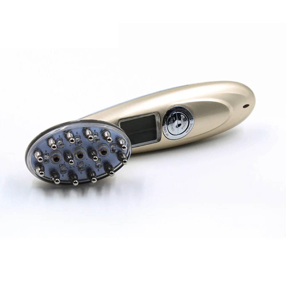 

Electric EMS Low-frequency Current Laser Hair Regrowth Care Comb Vibration Massage Promote the Reparir and Growth of Scalp Pores