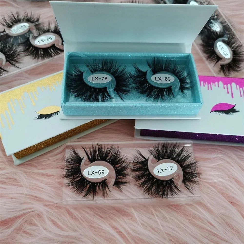 

Lashes False Eyelashes Dramatic 20MM Faux Mink Lashes Pack 14 Pairs Wispy Long Thick Fluffy Strip Eye Lashes, Natural black
