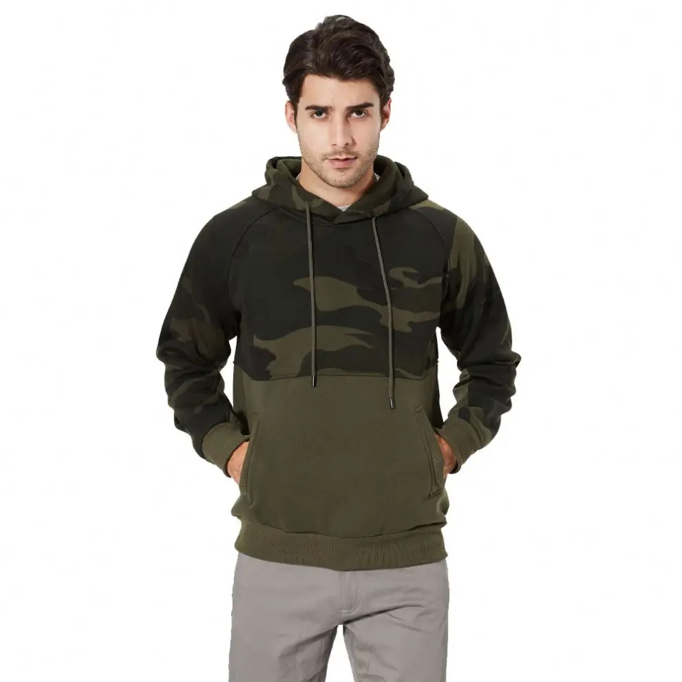 

Fashion Mens Camoulfage Hoodie Hot Sale Plus Size Patchwork Pullover Hoodies Sweatshirt for Man Clothing, Customized color