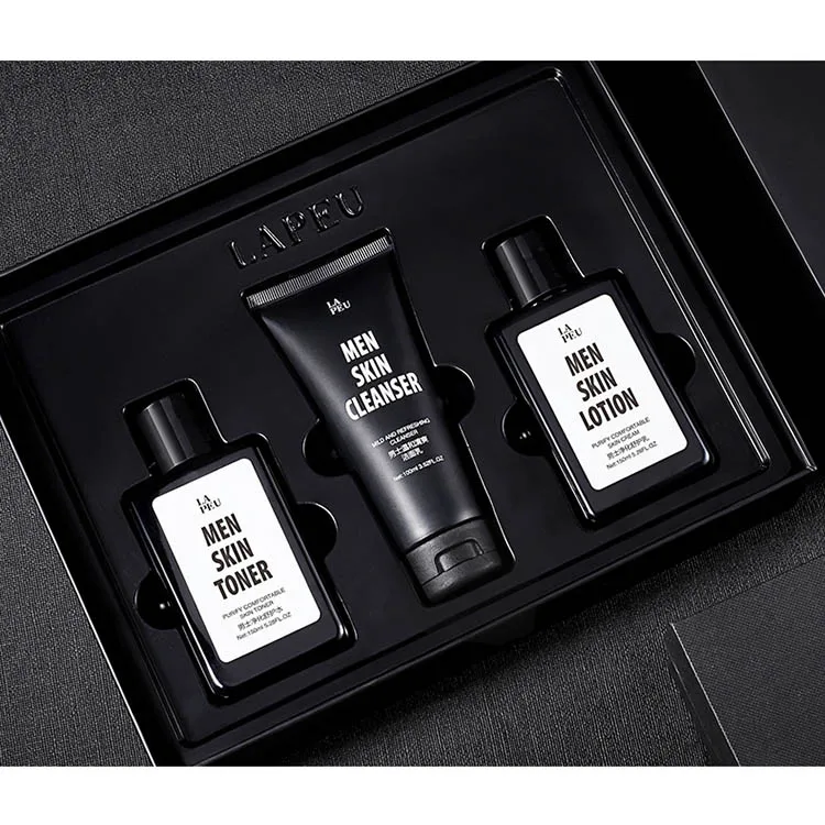 

Private label men's skin care products Whitening lighten facial cleanser toner lotion face skin care set