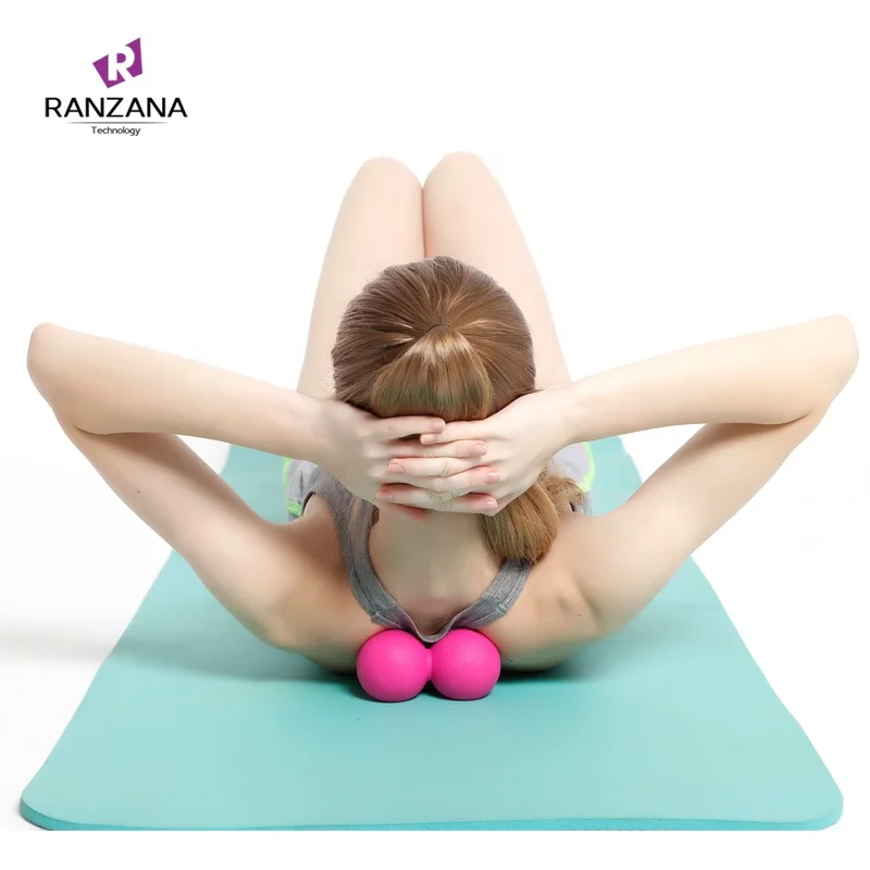 

TPE Massager Ball Custom Logo Eco-friendly Colorful Peanut Massage Ball Yoga Exercise Ball, Multiple or custom